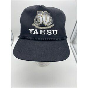 Yausu 50th Anniversary Black Cap Hat Snap-back 1956-2006 Vintage